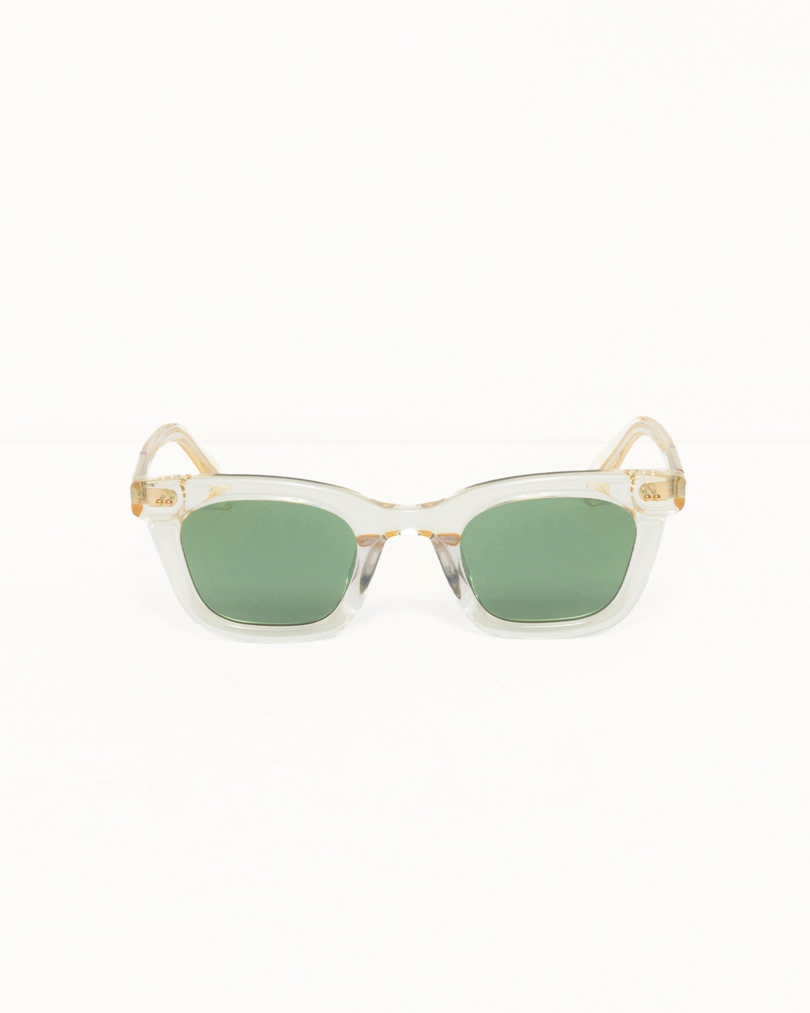 Ace Sunglasses Accessories In Bone / Green Lens | hero:main:collection:new-arrivals,shirts,tops-shirts,all,tees,outerwear,denim,knits,accessories,sunglasses,hoodies,sweats,mens-hoodies-sweatshirts,shorts,pants,bottoms | product-card-slider
