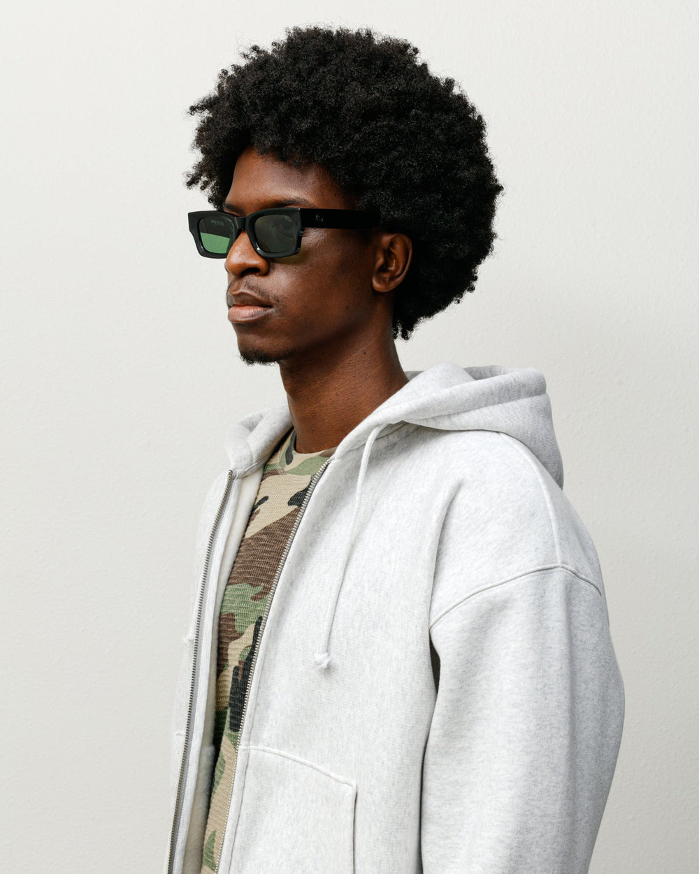 Vincent Sunglasses Accessories In Black / Green Lens