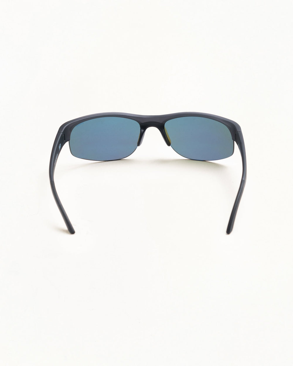 Hiro Sunglasses Unisex In Frost Black/blue Mirror Lens